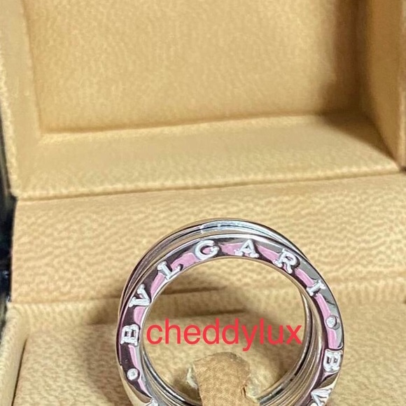 💍💍💍Authentic Unisex 18 Karat White Gold Bulgari B.Zero1 Ring Size 7-7.5 US - Picture 5 of 11